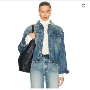 GRLFRND Michaela Denim Shirt NWT